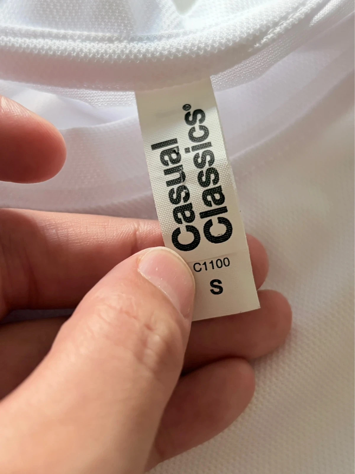 Witte Basic Heren Sport & Vrije Tijd T-shirt - Maat S - Casual Classics – photo 7